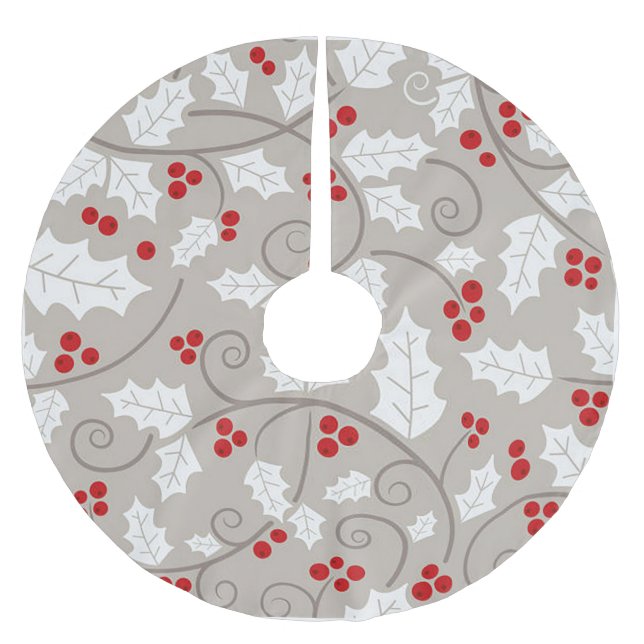 Holly Helgdag jul Julgransmatta Borstad Polyester (Framsidan)