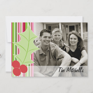 Holly Helgdag Photo Card Julkort