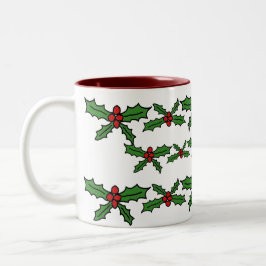 Holly helgdag Två-Tonad mugg