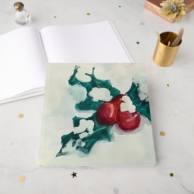 Holly i Snö Gästböcker (Framsidan öppen)