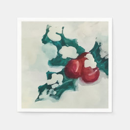 Holly i Snö Pappersservett