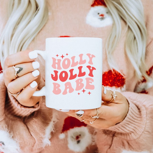 Holly Jolly Babe Helgdag jul Kaffemugg (Skapare uppladdad)