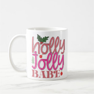 Holly Jolly Babe Kaffemugg