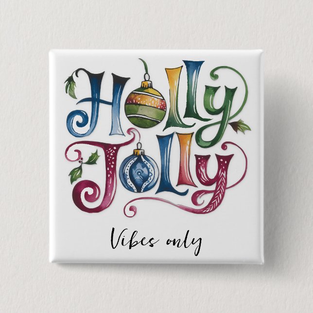Holly Jolly button Knapp (Framsida)
