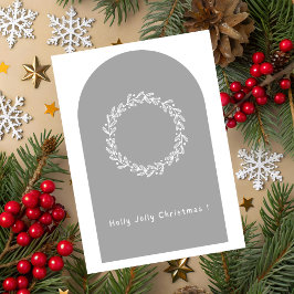 Holly Jolly Christmas Greeting Card Kort
