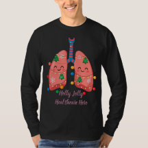 Holly Jolly Christmas Lungs for Healthcare T-Shirt