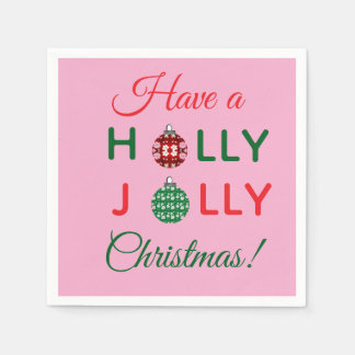 Holly Jolly Christmas napkin Pappersservett