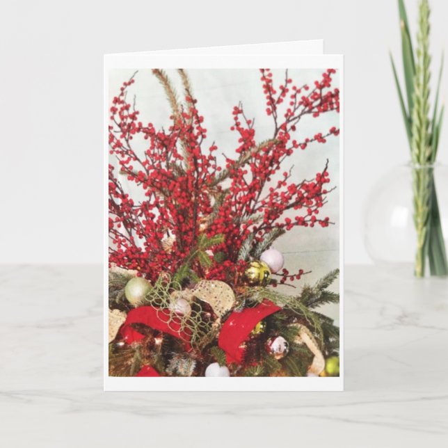 ***HOLLY JOLLY CHRISTMAS WISH*** KORT (Framsida)