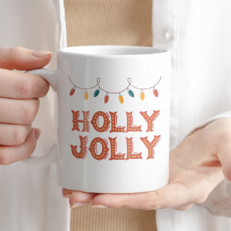 Holly Jolly Coffee Tea jul Winter Julafton Kaffemugg