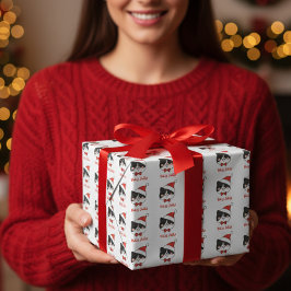 Holly Jolly Cute jultomten Cat Presentpapper