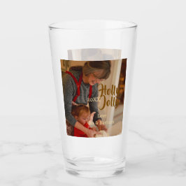 Holly Jolly family holiday photo beige year naboho Glaskopp