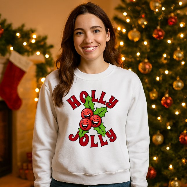 Holly Jolly Funny Laughing Holly-jul T Shirt (Skapare uppladdad)