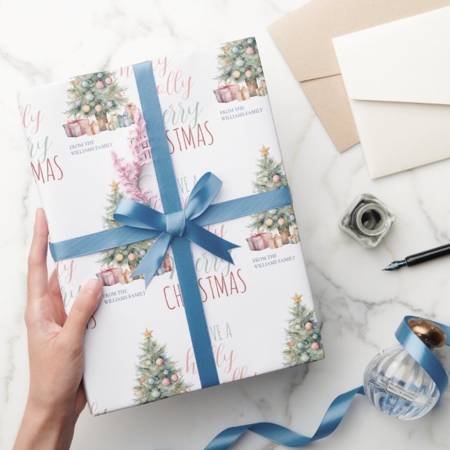 Holly Jolly God jul Gift Julhelg Presentpapper (Gifting)