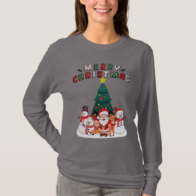 Holly Jolly God jul T-shirt (Framsida)