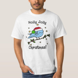 Holly Jolly jul Bird T Shirt