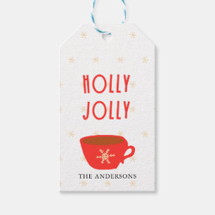 Holly Jolly jul Gift Märkre Presentetikett