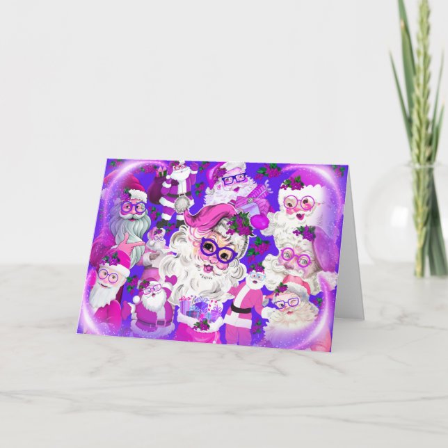 Holly Jolly jul-hälsningskort Kort (Framsida)