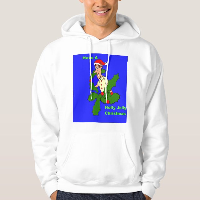 Holly Jolly jul Hoodie (Framsida)