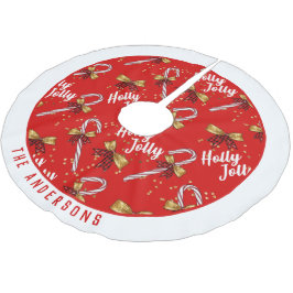 Holly Jolly jul Julgransmatta Borstad Polyester