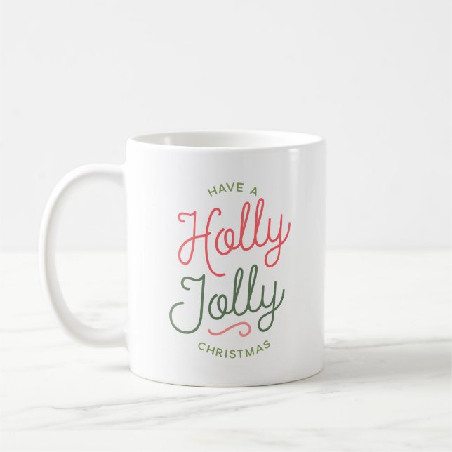 Holly Jolly jul Kaffemugg (Vänster)