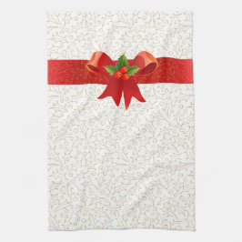 Holly Jolly jul Kökshandduk