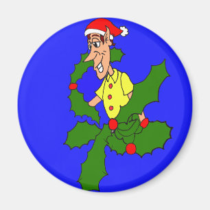 Holly Jolly jul Magnet