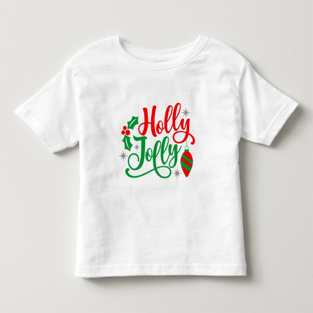 Holly Jolly jul Sång T Shirt (Framsida)
