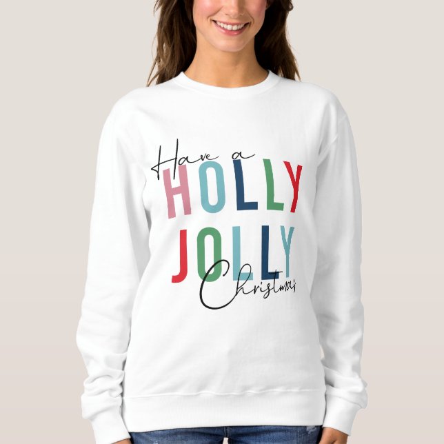 Holly Jolly jul T Shirt (Framsida)