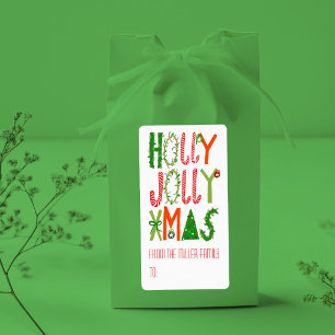 HOLLY JOLLY JULAFTON Helgdag-ANPASSNINGSBARNA Fraktsedel