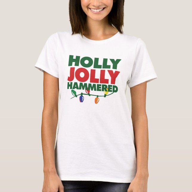 Holly Jolly Julafton Tee (Framsida)