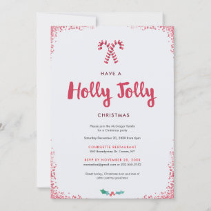 Holly Jolly Julfest Inbjudningar