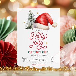 Holly Jolly-Julfesten i Party-familjen Inbjudningar
