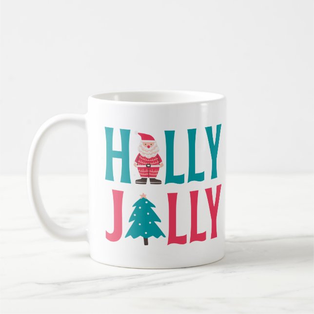 Holly Jolly juljul Kaffemugg (Vänster)