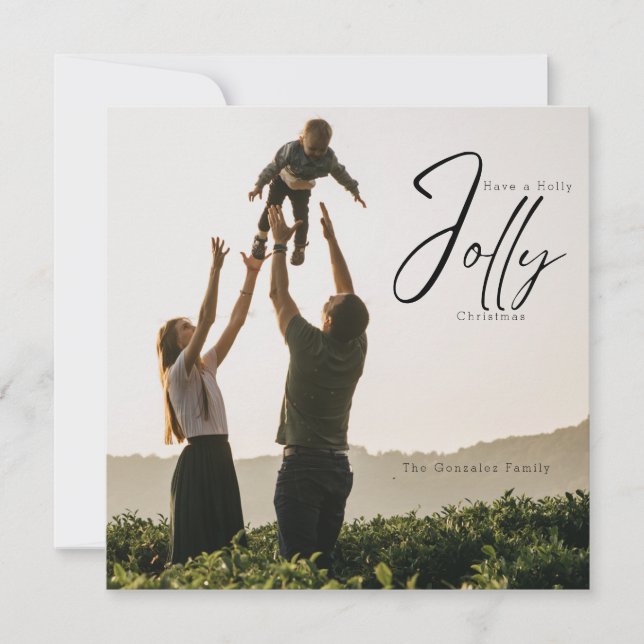 Holly Jolly julkort (Framsida)