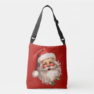 Holly Jolly Jultomten Retro jul Axelväska