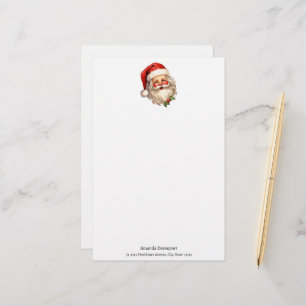 Holly Jolly Jultomten Retro jul Brevpapper