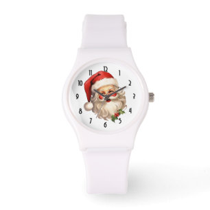 Holly Jolly Jultomten Retro Stil jul Armbandsur