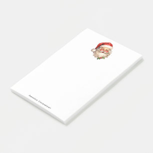 Holly Jolly Jultomten Retro Stil jul Post-it Block