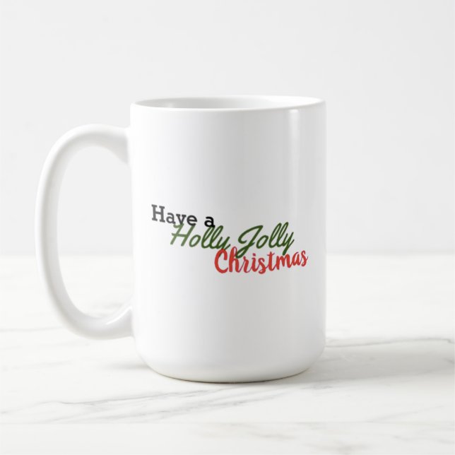 Holly Jolly kaffe mugg (Vänster)