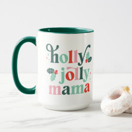 Holly Jolly Mama Retro Holiday Mugg