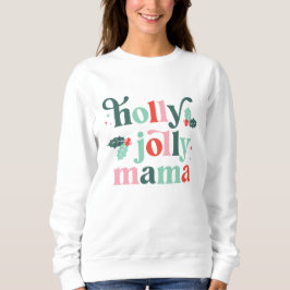 Holly Jolly Mamma Retro Helgdag Shirt T Shirt