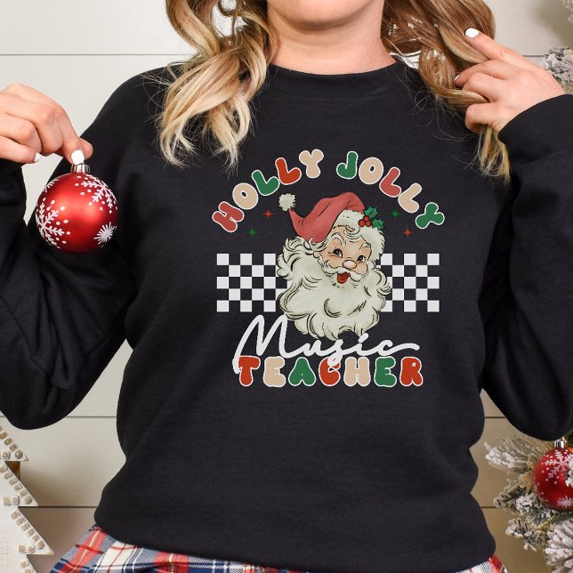 Holly Jolly Music Teacher jul T Shirt (Skapare uppladdad)