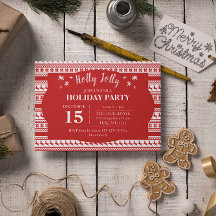 Holly Jolly Nordic Print Reindeer Helgdag