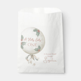 Holly Jolly ONE Christmas Vintage Balloon Birthday