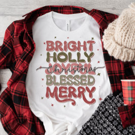 Holly Jolly Retro jul T-Shirt