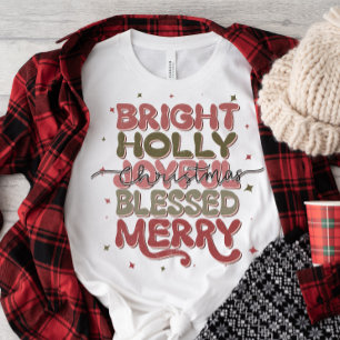 Holly Jolly Retro jul T-Shirt