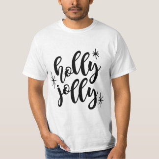 Holly jolly roligt christmas t shirt