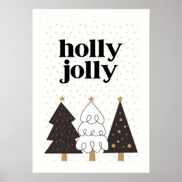 Holly Jolly Scandinavian jul Poster