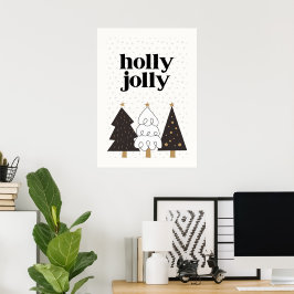Holly Jolly Scandinavian jul Poster