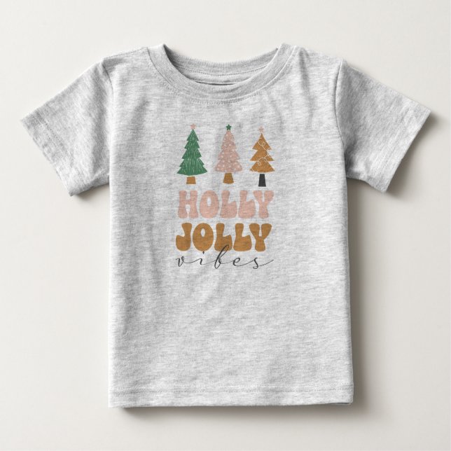 Holly Jolly stämning T Shirt (Framsida)